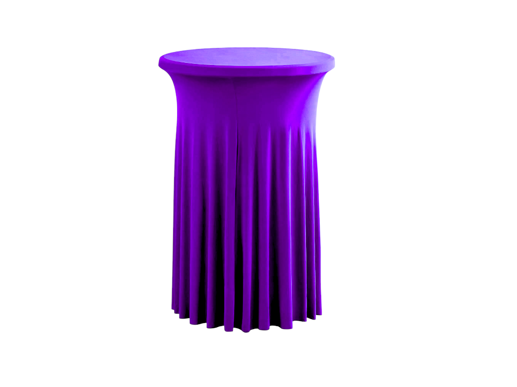 TENTino Elastický ubrus SKIRTING na koktejlový bistro stůl 80 cm VÍCE BAREV Barva ubrusu: FIALOVÁ / VIOLET