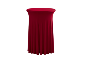 TENTino Elastický ubrus SKIRTING na koktejlový bistro stůl 80 cm VÍCE BAREV Barva ubrusu: VÍNOVÁ / CLARET