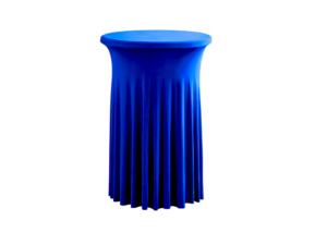 TENTino Elastický ubrus SKIRTING na koktejlový bistro stůl 80 cm VÍCE BAREV Barva ubrusu: MODRÁ / ROYAL BLUE