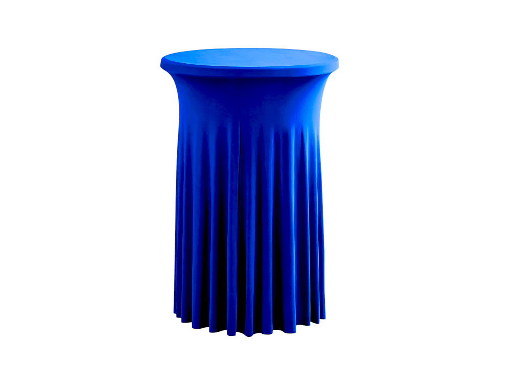 TENTino Elastický ubrus SKIRTING na koktejlový bistro stůl 80 cm VÍCE BAREV Barva ubrusu: MODRÁ / ROYAL BLUE