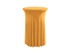 TENTino Elastický ubrus SKIRTING na koktejlový bistro stůl 80 cm VÍCE BAREV Barva ubrusu: ZLATÁ / GOLD