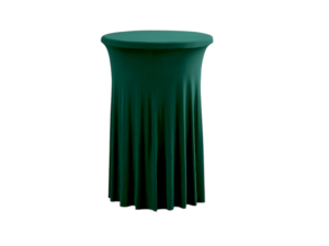 TENTino Elastický ubrus SKIRTING na koktejlový bistro stůl 80 cm VÍCE BAREV Barva ubrusu: TMAVĚ ZELENÁ / WILLOW GREEN