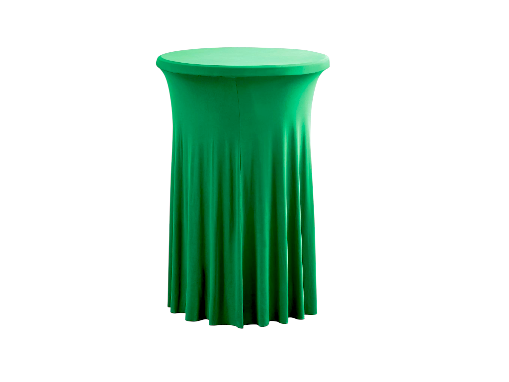 TENTino Elastický ubrus SKIRTING na koktejlový bistro stůl 80 cm VÍCE BAREV Barva ubrusu: ZELENÁ / GREEN