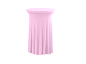 TENTino Elastický ubrus SKIRTING na koktejlový bistro stůl 80 cm VÍCE BAREV Barva ubrusu: SVĚTLE RŮŽOVÁ / PINK