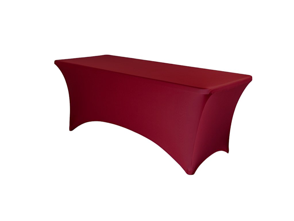 TENTino Elastický potah STANDARD na skládací stůl 240x76 cm VÍCE BAREV Barva ubrusu: VÍNOVÁ / CLARET