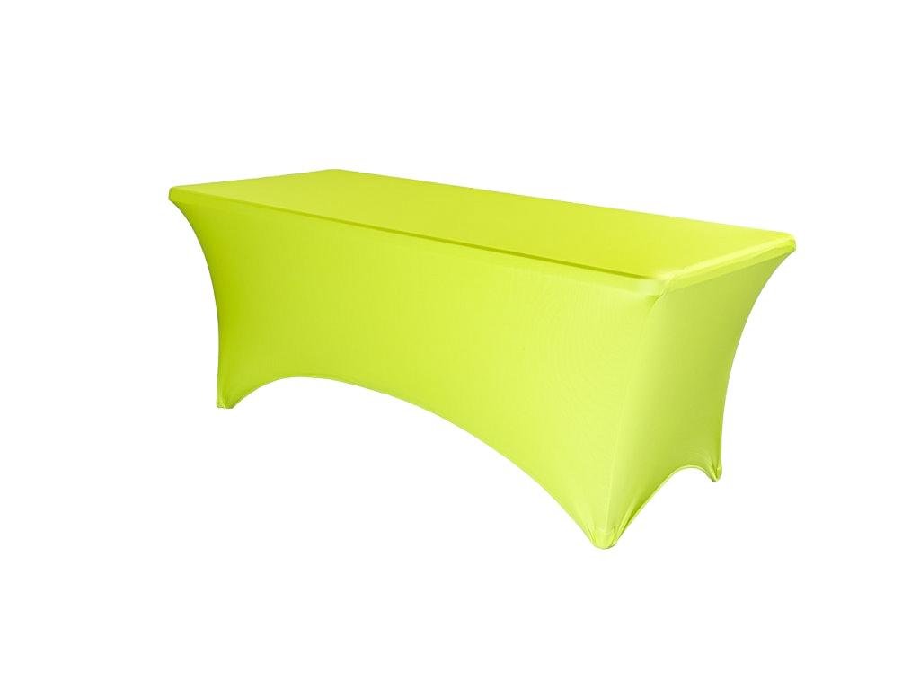 TENTino Elastický potah STANDARD na skládací stůl 240x76 cm VÍCE BAREV Barva ubrusu: SVÍTIVĚ ŽLUTÁ / YELLOW