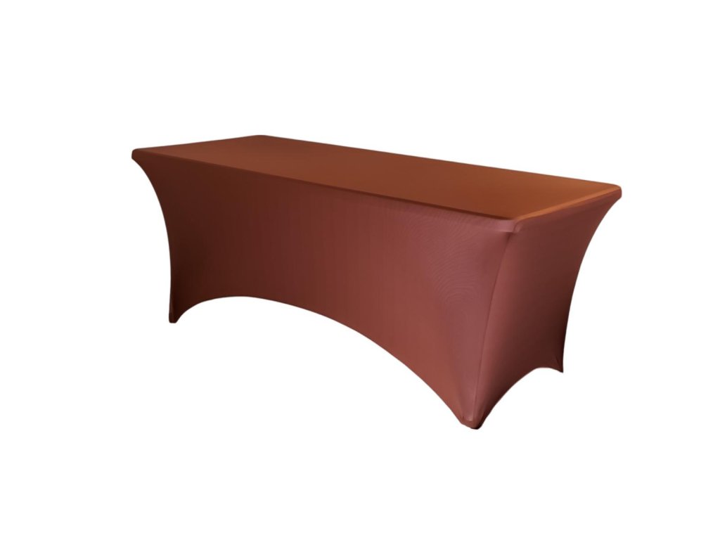 TENTino Elastický potah STANDARD na skládací stůl 240x76 cm VÍCE BAREV Barva ubrusu: ČOKOLÁDOVÁ HNĚDÁ / CHOCOLATE
