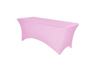 TENTino Elastický potah STANDARD na skládací stůl 240x76 cm VÍCE BAREV Barva ubrusu: SVĚTLE RŮŽOVÁ / PINK