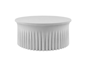 TENTino Elastický ubrus SKIRTING na kulatý stůl 180 cm Barva ubrusu: SVĚTLE ŠEDÁ / SILVER