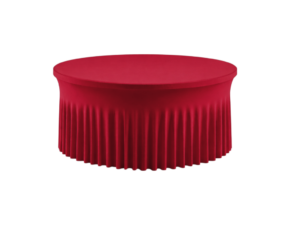 TENTino Elastický ubrus SKIRTING na kulatý stůl 180 cm Barva ubrusu: VÍNOVÁ / CLARET