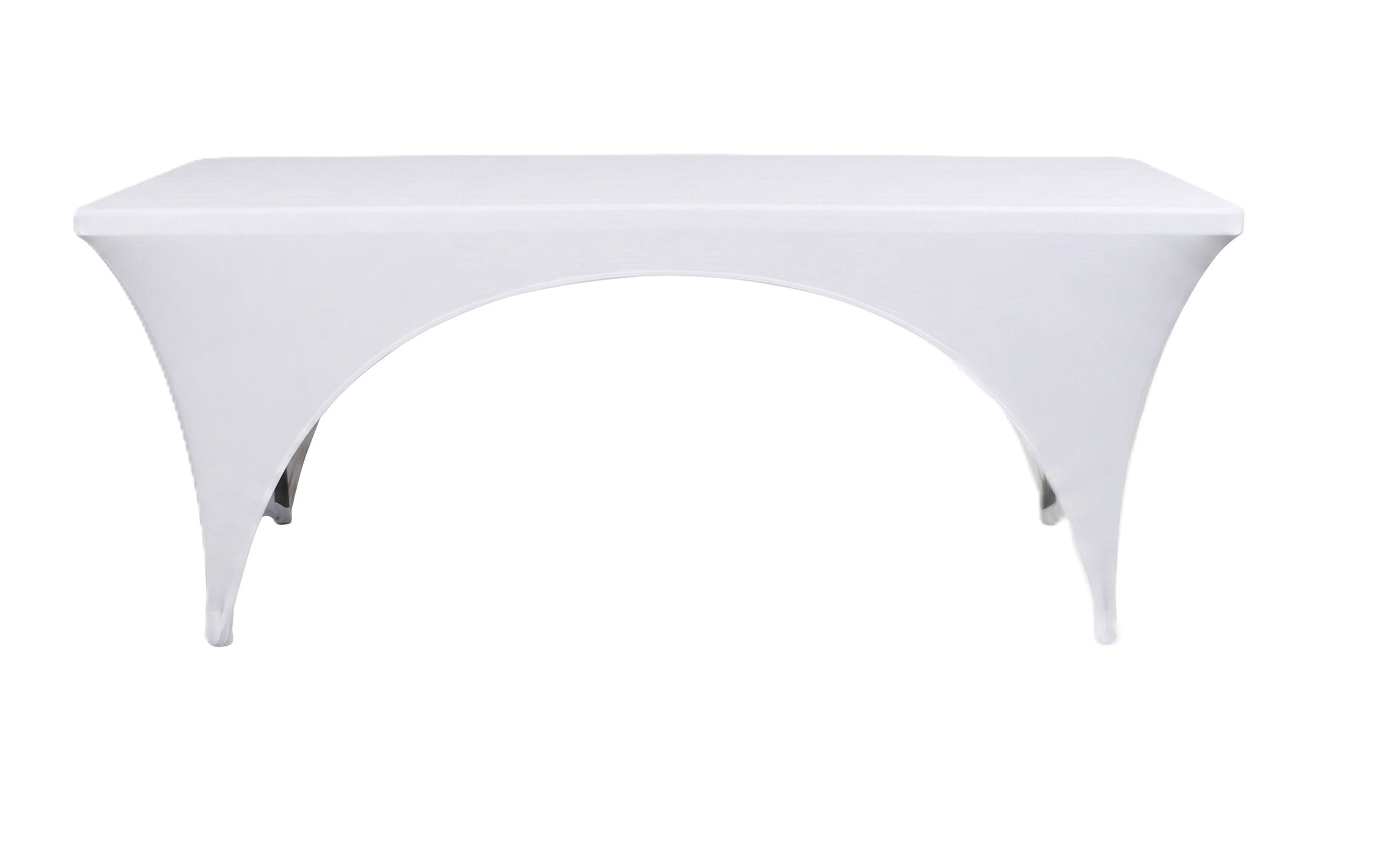 TENTino Elastický potah CATERING na skládací stůl 180-183x76 cm 2x VÝKROJ Barva ubrusu: BÍLÁ / WHITE