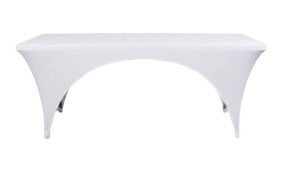 TENTino Elastický potah CATERING na skládací stůl 240x76 cm 2x VÝKROJ Barva ubrusu: BÍLÁ / WHITE