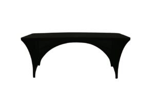 TENTino Elastický potah CATERING na skládací stůl 240x76 cm 2x VÝKROJ Barva ubrusu: ČERNÁ / BLACK