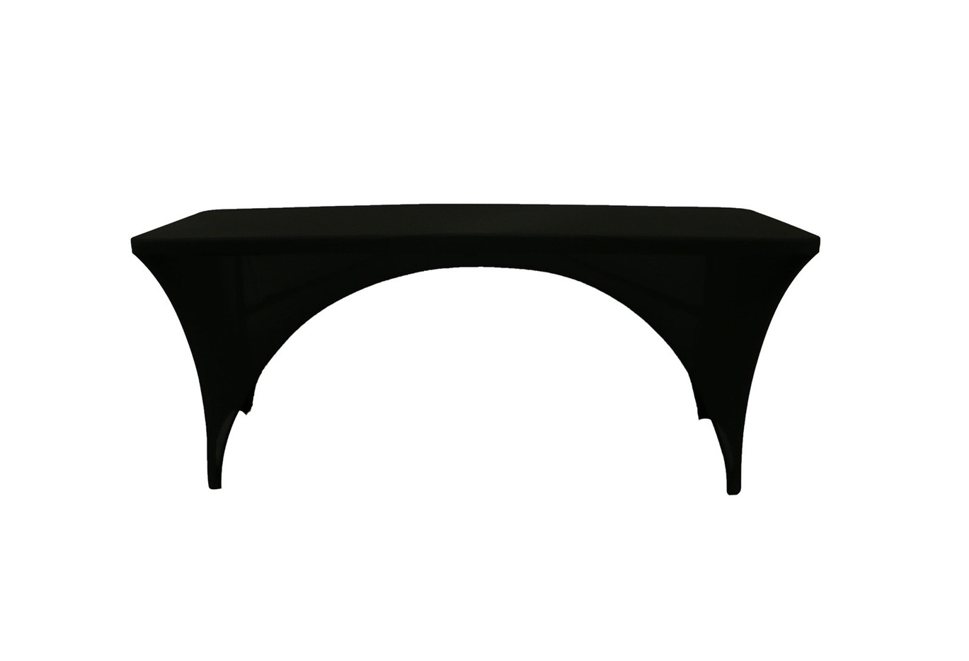TENTino Elastický potah CATERING na skládací stůl 240x76 cm 2x VÝKROJ Barva ubrusu: ČERNÁ / BLACK