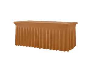 TENTino Elastický potah SKIRTING na skládací stůl 180-183x76 cm VÍCE BAREV Barva ubrusu: ZLATÁ / GOLD