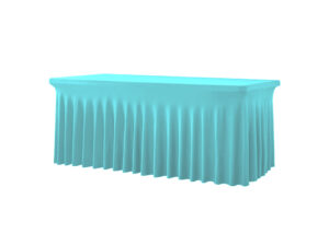 TENTino Elastický potah SKIRTING na skládací stůl 180-183x76 cm VÍCE BAREV Barva ubrusu: SVĚTLE MODRÁ / SKY BLUE