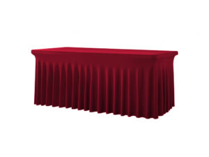 TENTino Elastický potah SKIRTING na skládací stůl 180-183x76 cm VÍCE BAREV Barva ubrusu: VÍNOVÁ / CLARET