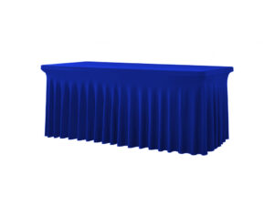 TENTino Elastický potah SKIRTING na skládací stůl 180-183x76 cm VÍCE BAREV Barva ubrusu: MODRÁ / ROYAL BLUE