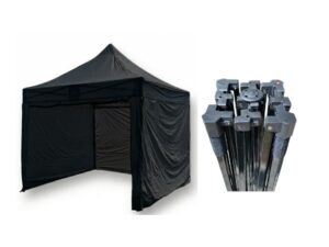 TENTino Nůžkový párty stan 3x3 m STEEL HEXAGON Barva opláštění (Zvolte variantu): 11A - ČERNÁ