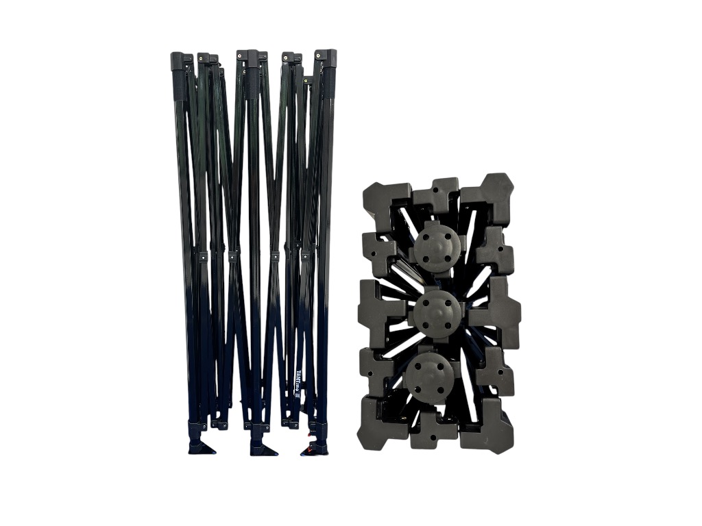 TENTino Konstrukce nůžkového párty stanu STEEL HEXAGON 3x6 m