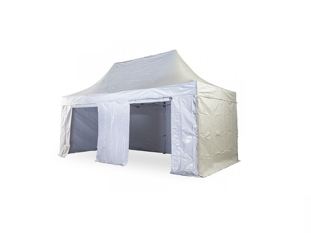 OPLÁŠTĚNÍ NA 3x6 m BH EXTREME PVC EXTRA HIGH ROOF Barva opláštění (Zvolte variantu): 7A - ČERVENÁ  (VOLÁNY BÍLÉ)
