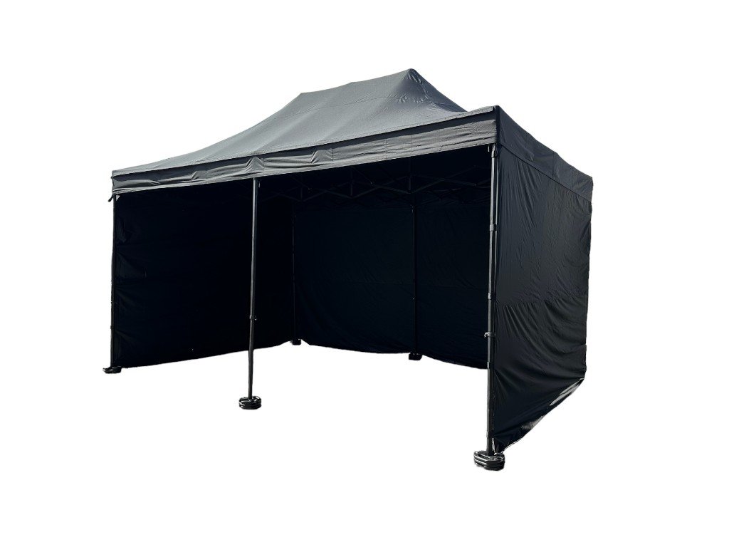 OPLÁŠTĚNÍ NA 4x6 m /6 noh TENTino STAGEMAN BIG HEXAGON BLACK extra vysoký Barva opláštění (Zvolte variantu): 11A - ČERNÁ