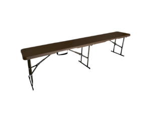 TENTino Plastová skládací lavice WOOD 180 cm