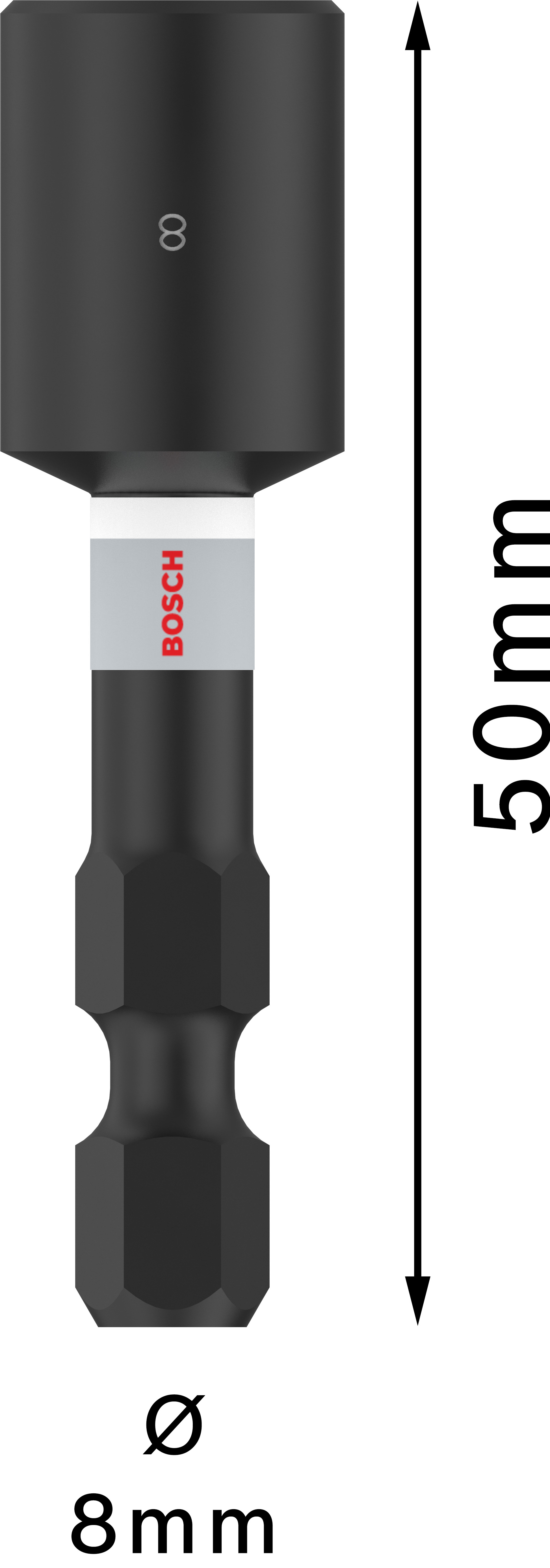 Nástrční klíč 1/4" Bosch PRO IMPACT Dostupné varianty: Nástrční klíč 1/4" Bosch PRO IMPACT 12 mm
