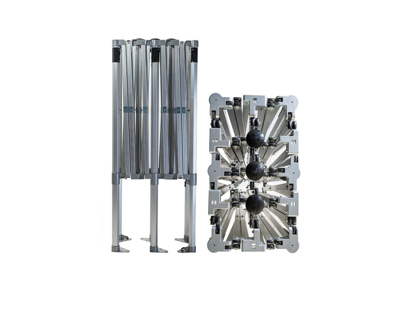 TENTino Konstrukce nůžkového párty stanu BIG HEXAGON 4x6 m / 6 noh EXTRA HIGH ROOF bez opláštění