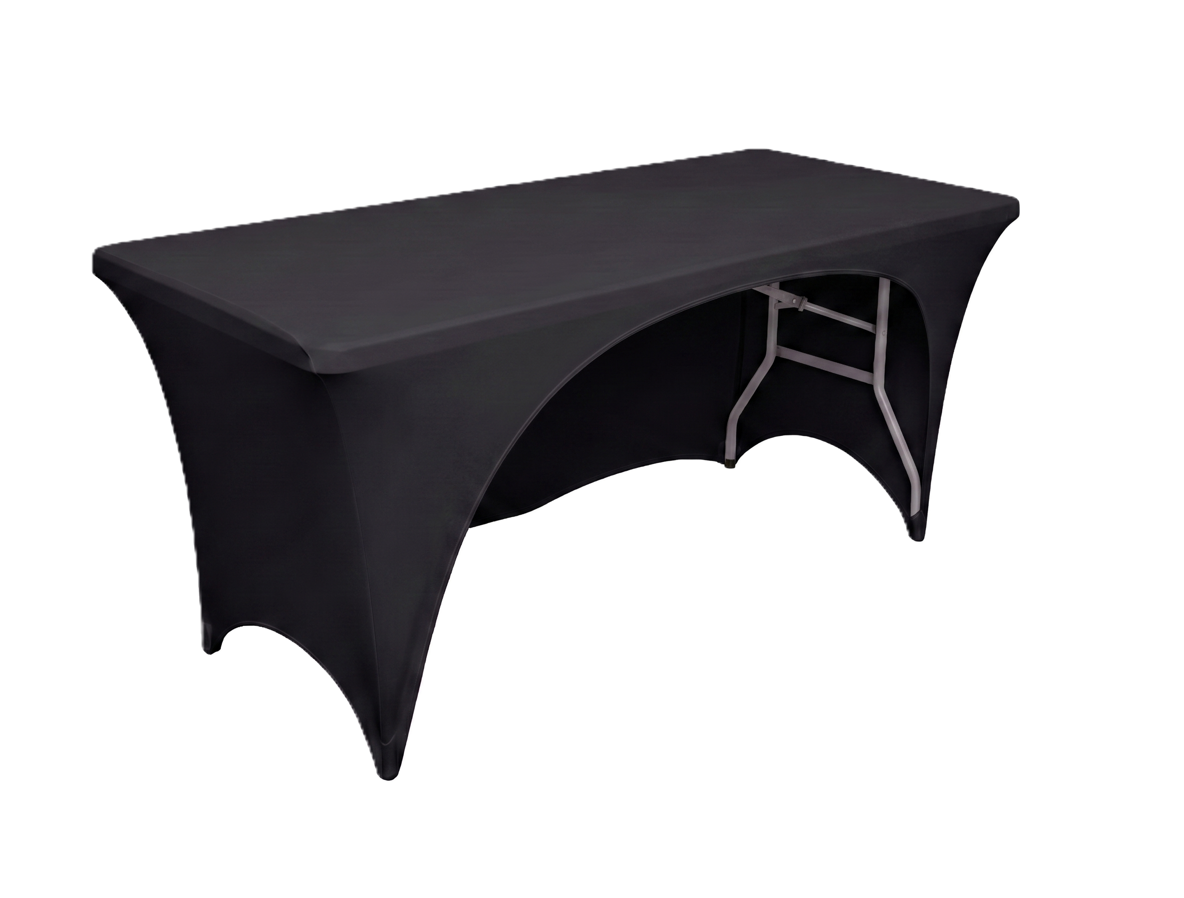 TENTino Elastický potah CATERING na skládací stůl 152x76 cm 1x VÝKROJ Barva ubrusu: ČERNÁ / BLACK