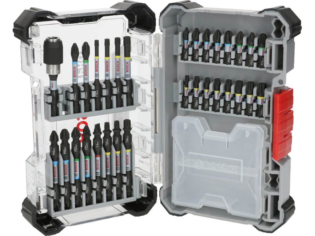 Sada šroubovacích bitů Bosch PRO Impact (31 ks) s Quick Change držákem a Box-in-Box systémem