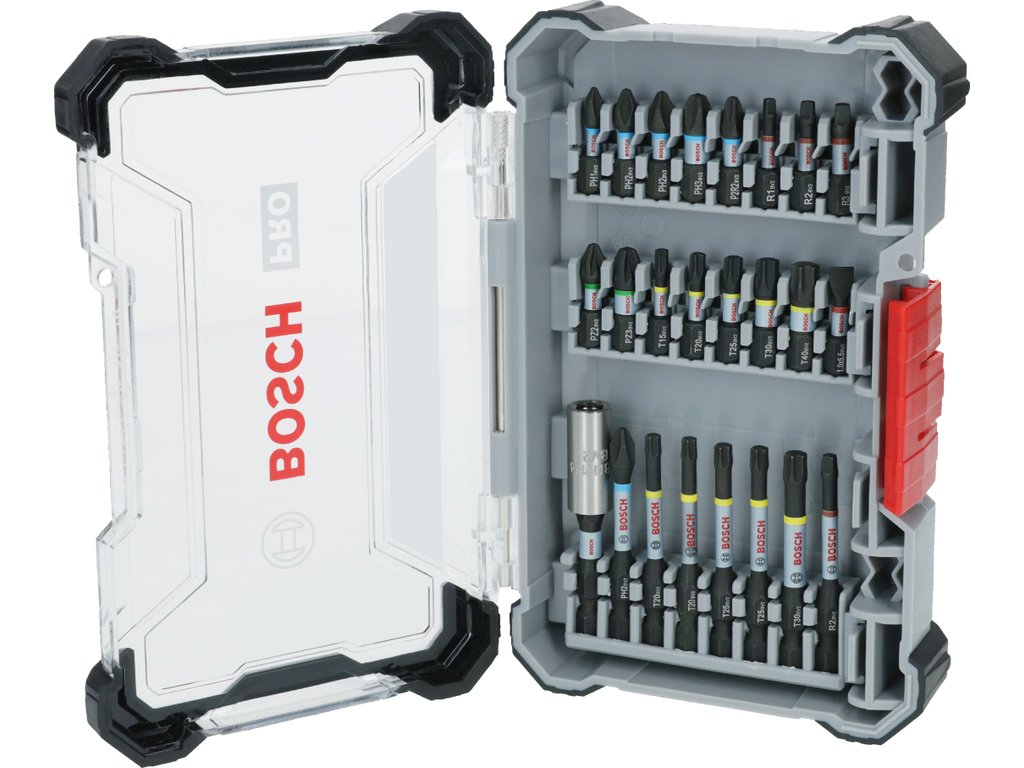 Sada šroubovacích bitů Bosch PRO Impact (24 ks) - Univerzální výběr s bity Robertson