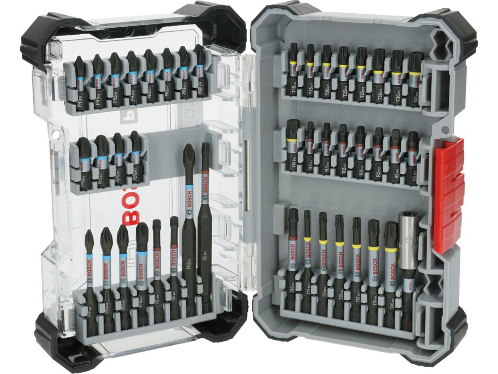 Rozsáhlá sada šroubovacích bitů Bosch PRO Impact (44 ks) - PH