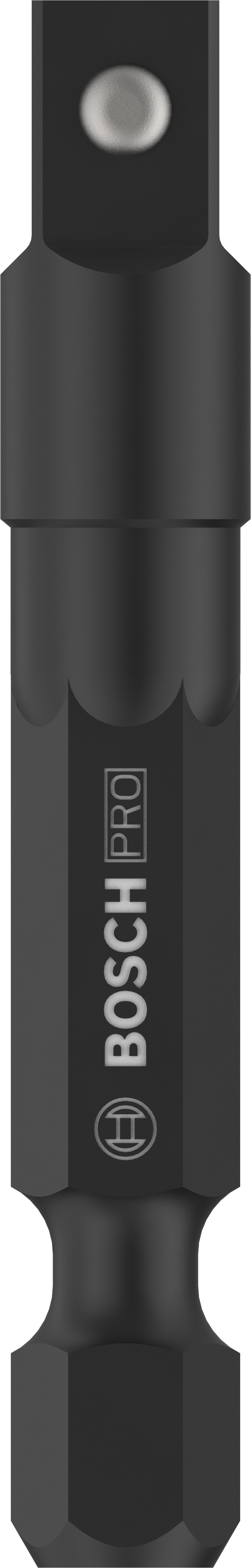 Adaptér pro nástrčné hlavice s kuličkou Bosch PRO (1/4" šestihran na 1/4" čtyřhran