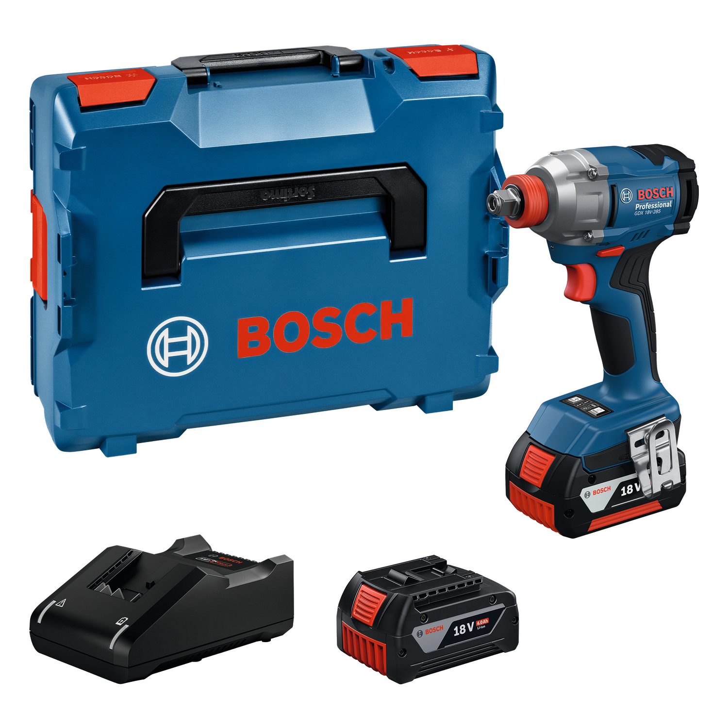 Aku rázový utahovák Bosch GDX 18V-285 (2x4 Ah)