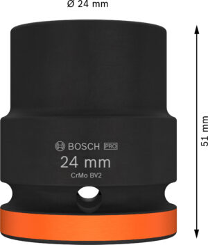 Průmyslová hlavice 3/4" Bosch PRO IMPACT Dostupné varianty: Průmyslová hlavice 3/4" Bosch PRO IMPACT 24 mm