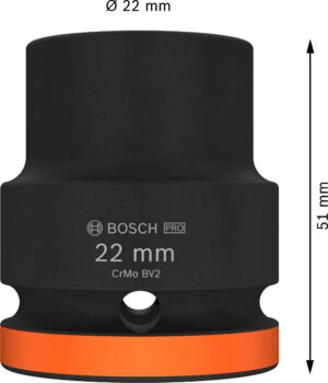 Průmyslová hlavice 3/4" Bosch PRO IMPACT Dostupné varianty: Průmyslová hlavice 3/4" Bosch PRO IMPACT 22 mm