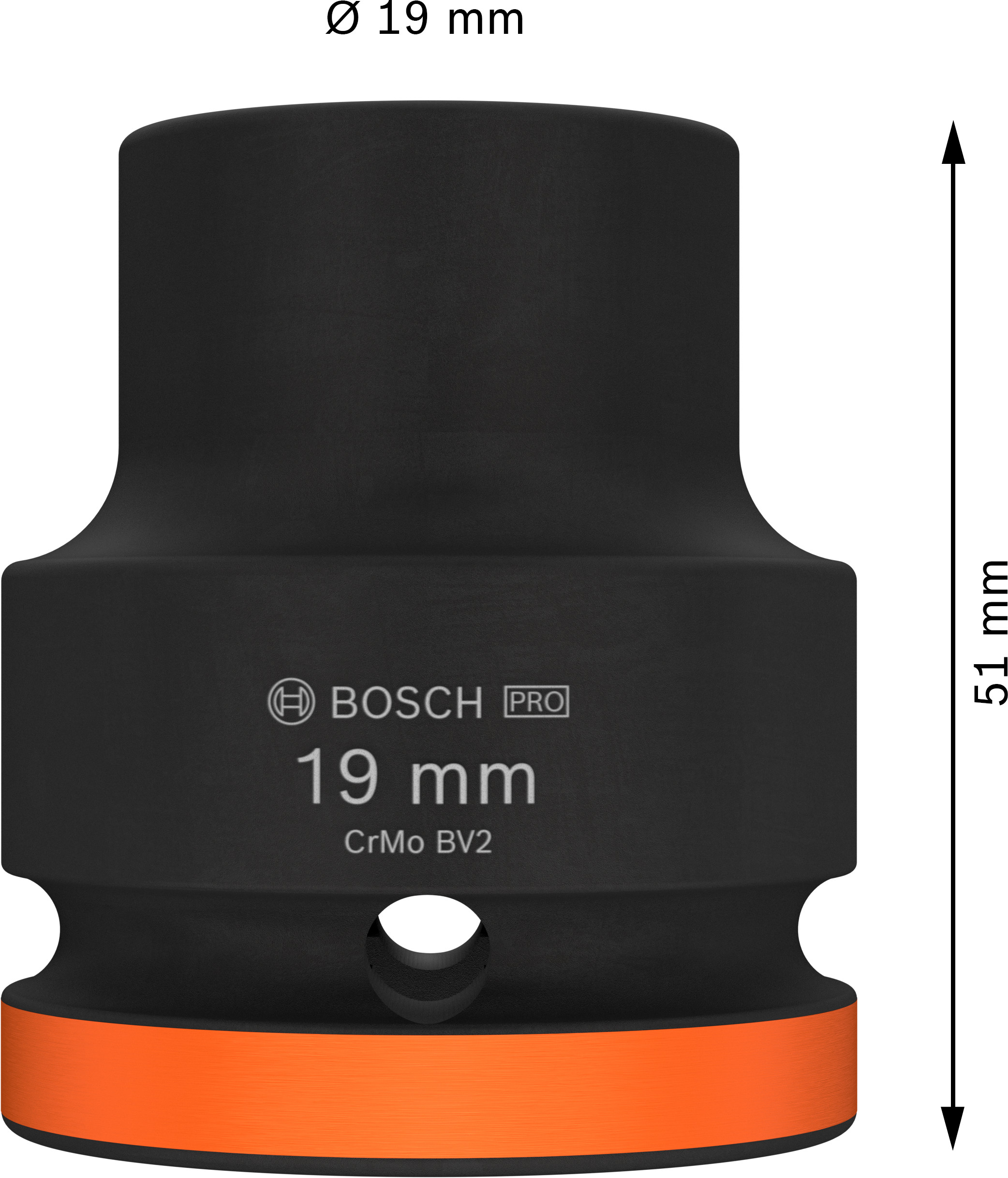 Průmyslová hlavice 3/4" Bosch PRO IMPACT Dostupné varianty: Průmyslová hlavice 3/4" Bosch PRO IMPACT 19 mm