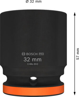 Průmyslová hlavice 3/4" Bosch PRO IMPACT Dostupné varianty: Průmyslová hlavice 3/4" Bosch PRO IMPACT 32 mm