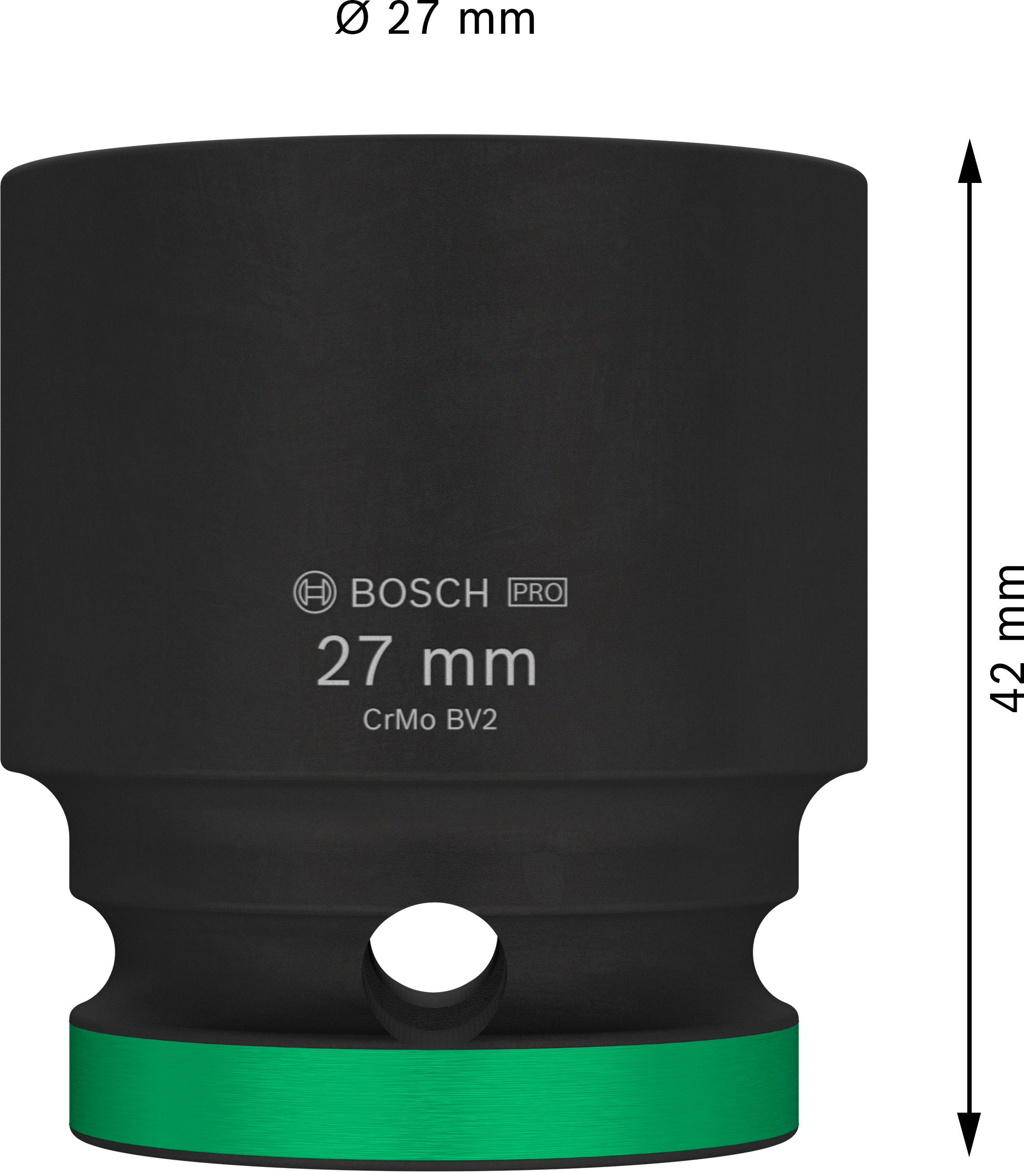 Průmyslová hlavice 1/2" Bosch PRO IMPACT Dostupné varianty: Průmyslová hlavice 1/2" Bosch PRO IMPACT 27 mm