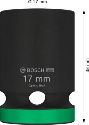 Průmyslová hlavice 1/2" Bosch PRO IMPACT Dostupné varianty: Průmyslová hlavice 1/2" Bosch PRO IMPACT 17 mm