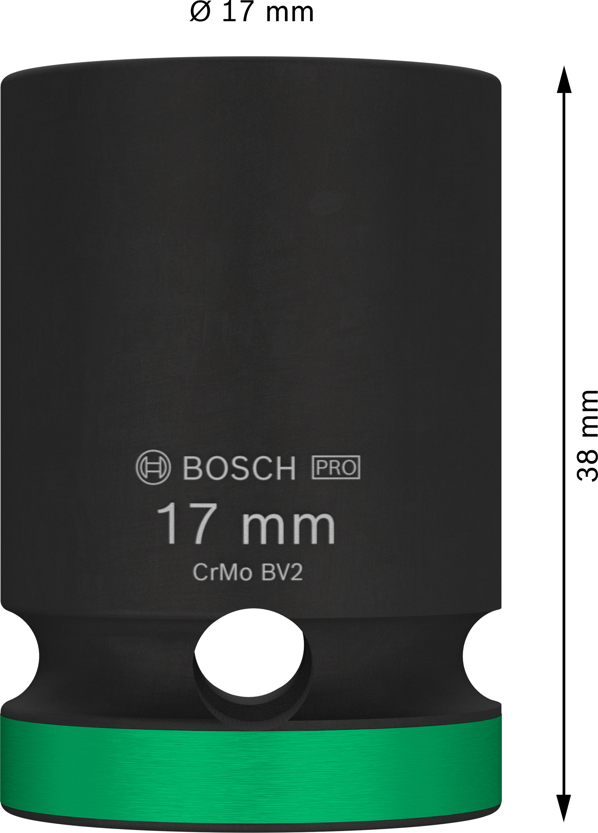 Průmyslová hlavice 1/2" Bosch PRO IMPACT Dostupné varianty: Průmyslová hlavice 1/2" Bosch PRO IMPACT 17 mm