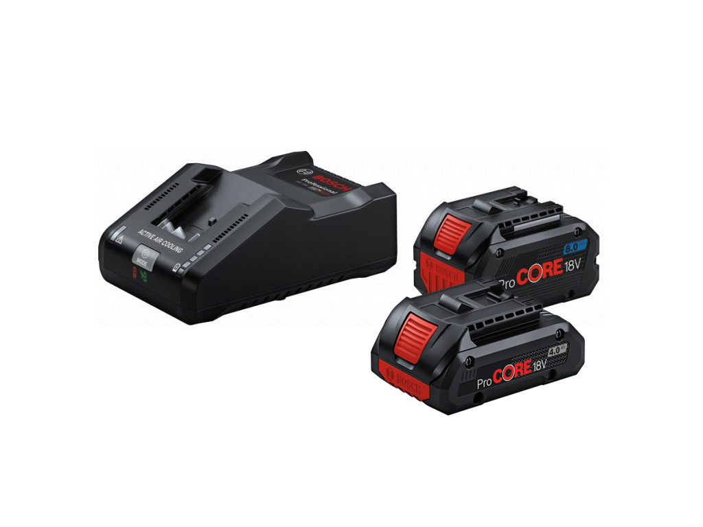 Startovací sada Bosch (1x8Ah ProCORE18V +1x4Ah ProCORE18V  + nabíječka GAL 18V-16A)