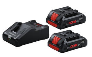 Startovací sada Bosch (2x4Ah ProCORE18V + nabíječka GAL 18V-160)