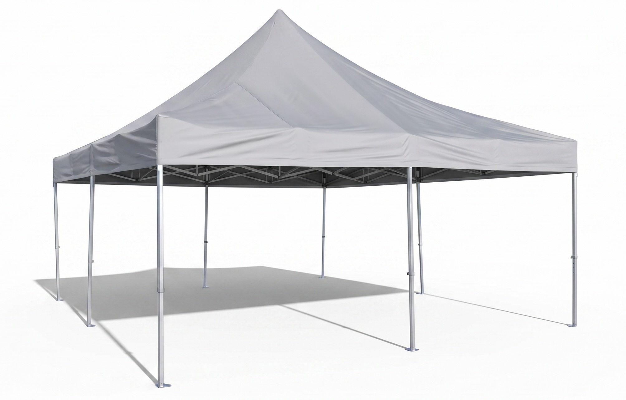 Nůžkový párty stan 6x6 m TENTino BIG HEXAGON Barva opláštění (Zvolte variantu): 9A - ZELENÁ