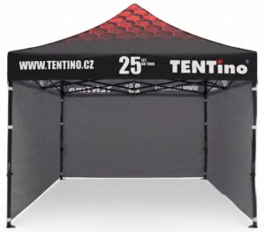 TENTino Nůžkový stan 3x3m STEEL HEXAGON – Limitovaná edice 25 let + potisk Barva opláštění (Zvolte variantu): 17A - ANTRACIT