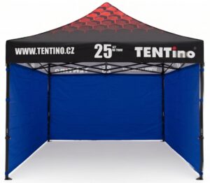 TENTino Nůžkový stan 3x3m STEEL HEXAGON – Limitovaná edice 25 let + potisk Barva opláštění (Zvolte variantu): 8A - MODRÁ
