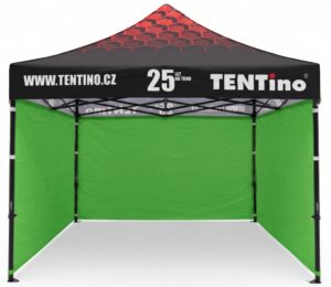TENTino Nůžkový stan 3x3m STEEL HEXAGON – Limitovaná edice 25 let + potisk Barva opláštění (Zvolte variantu): 13A - SVĚTLE ZELENÁ