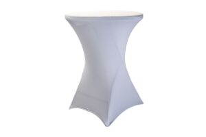 AKCE! Bistro stolek koktejlový 60 cm s ubrusem ZDARMA Barva ubrusu: BÍLÁ / WHITE