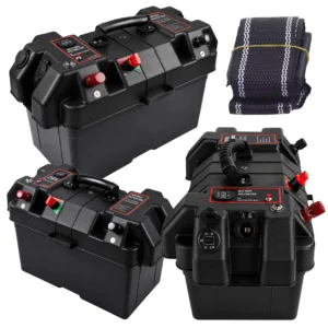 Jipos Tools Bateriový box 12V s voltmetrem R2449 JIPOS